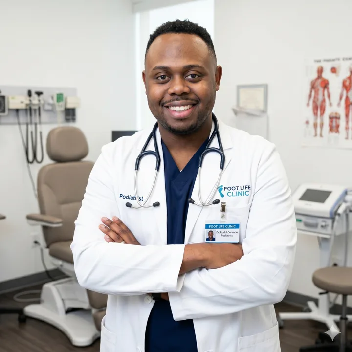 Dr Abdul Conrade in clinic.